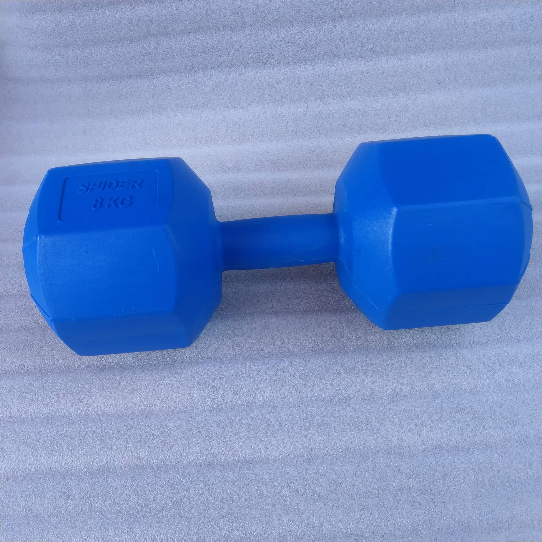 Tạ tay nhựa 8kg (tạ 8kg bát giác màu xanh dương)