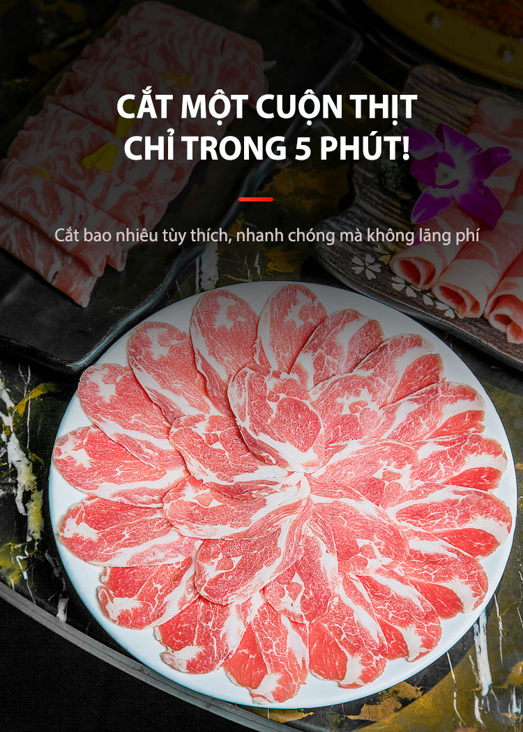 Dao Thái Thịt Đông Lạnh, Máy Cắt Thịt Đa Năng ( Ảnh Thật)