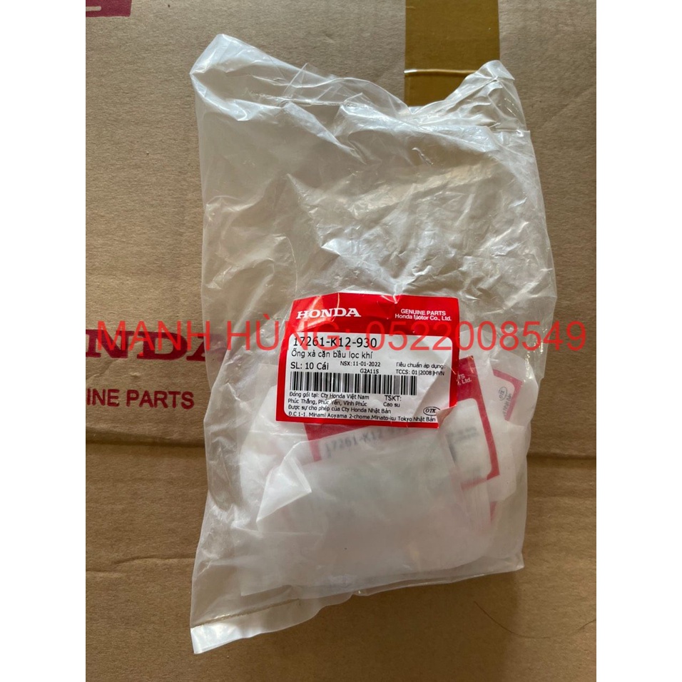 Ống xả cặn bầu lọc khí Lead mới 125 chính hãng Honda