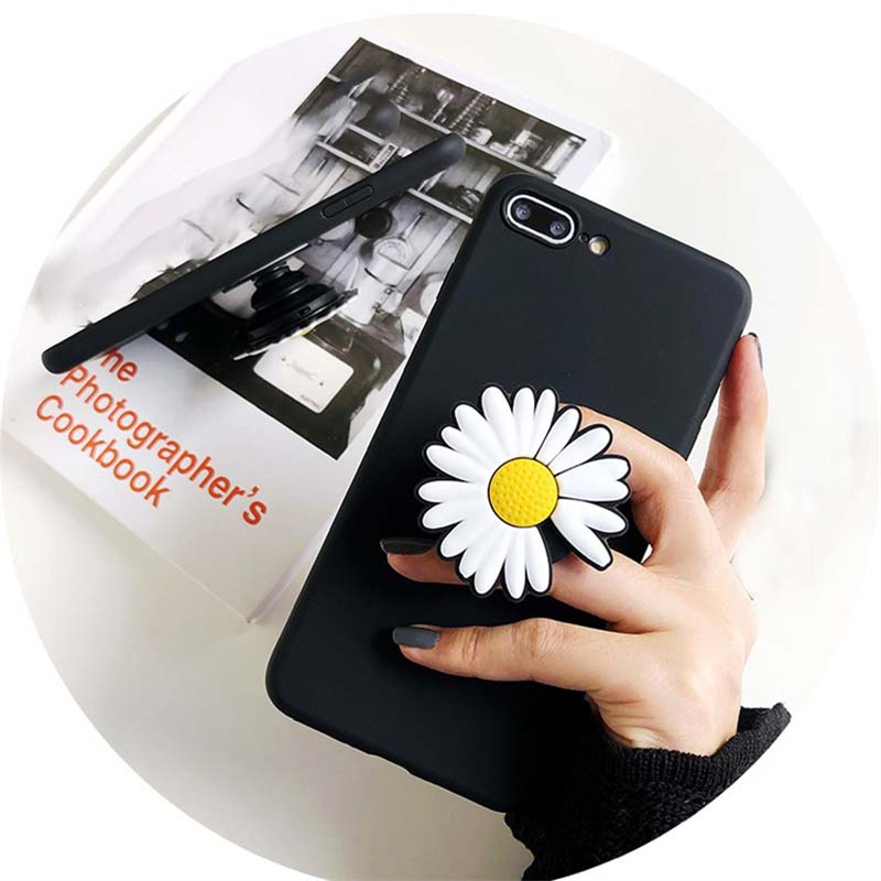 For infinix Hot 50i 40i 40 Pro Case Fashionable cartoon chrysanthemum Stand dustproof smooth For infinix Hot 40i 40 Pro Hot 50i Back cover.
