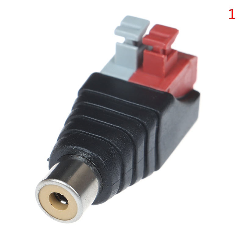 Kupanny Legend Speaker Wire A/V Cable to Audio Male Famale RCA Connector Press Plug Terminal