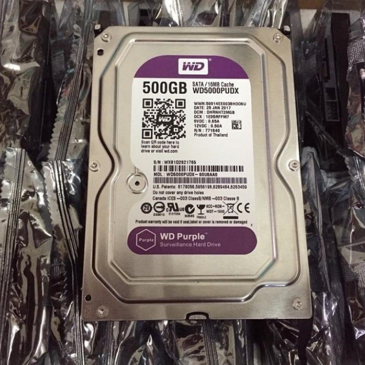 Ổ cứng máy tính HDD 500Gb WD Tím