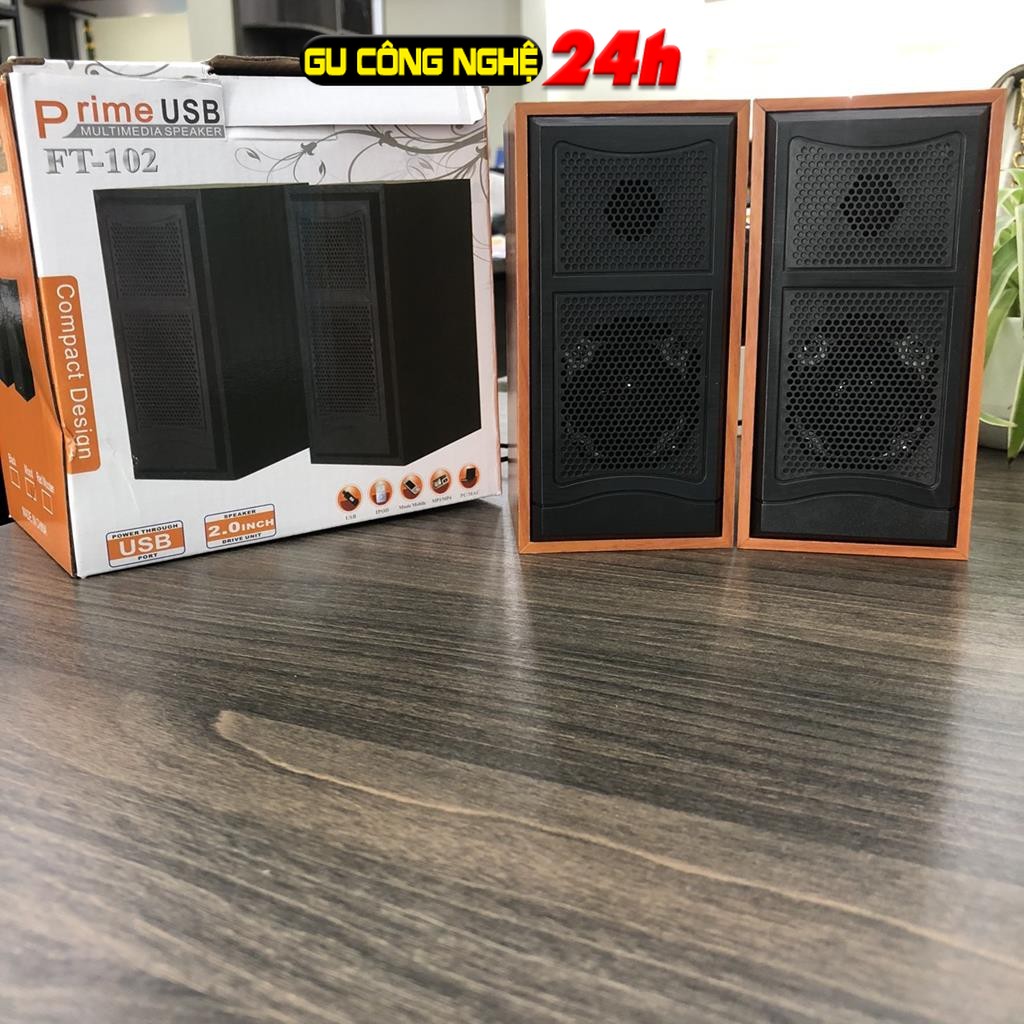 Loa vi tính siêu bền vỏ gỗ loyfun m22 ,loa goldtech ft-102 công suất 6w
