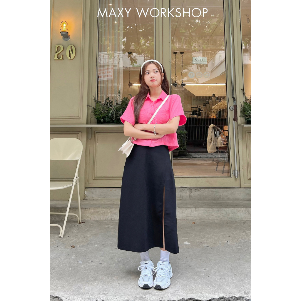 Chân váy dài xẻ cao Cutout Skirt Maxy Workshop