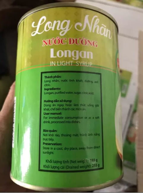 Nhãn ngâm Bitraco - Lon 565gr