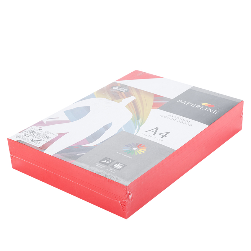 [HCM] GIẤY PAPERLINE MÀU KHỔ A4- DÀY 80GSM (REAM 500 TỜ)