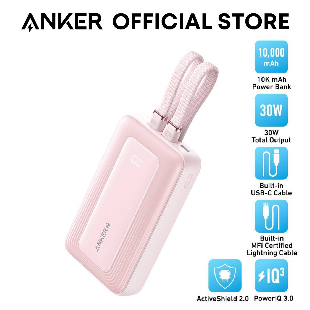 anker - nano power bank Anker Nano Power Bank 10,000mAh A1638H21 | 45W Ultra-Fast