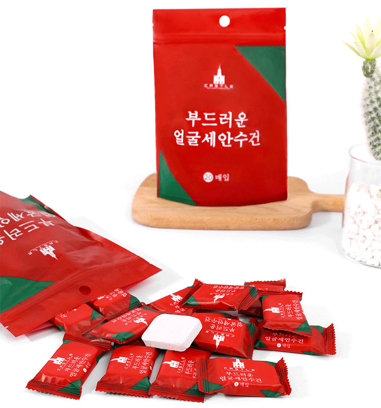 Khăn nén Hàn Quốc mềm mịn giá rẻ tiện dụng thích hợp du lịch, dã ngoại (20 viên / gói)...