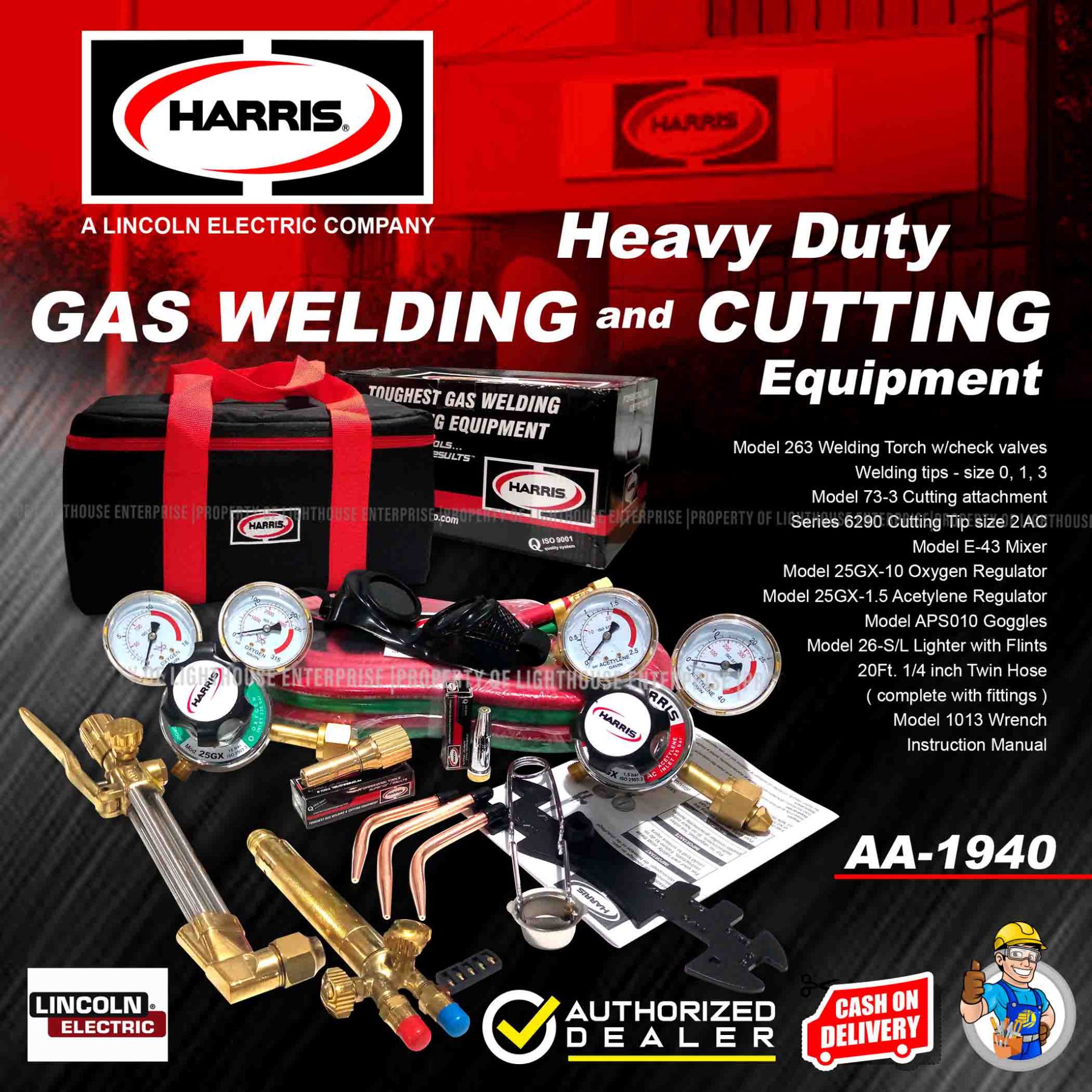 HARRIS EUROPE Heavy Duty Gas Welding and Cutting Equipment Cutting and