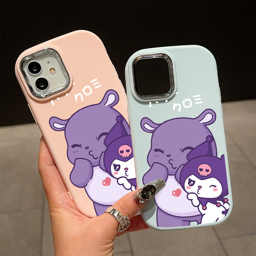 AMORVOR%20Case%20for%20Realme%20C11%202021%20C20%20C20A%20Cute%20Cartoon%20Sanrio%20Kuromi%20Back%20Cover%20Pattern%20Luxury%20Plating%20Metal%20Lens%20Soft%20Liquid%20Silicone%20Case%20-%20Image%204