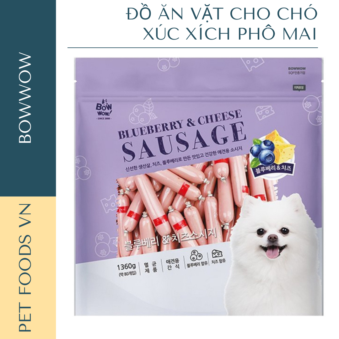 Xúc xích cho chó BOWWOW 1360g