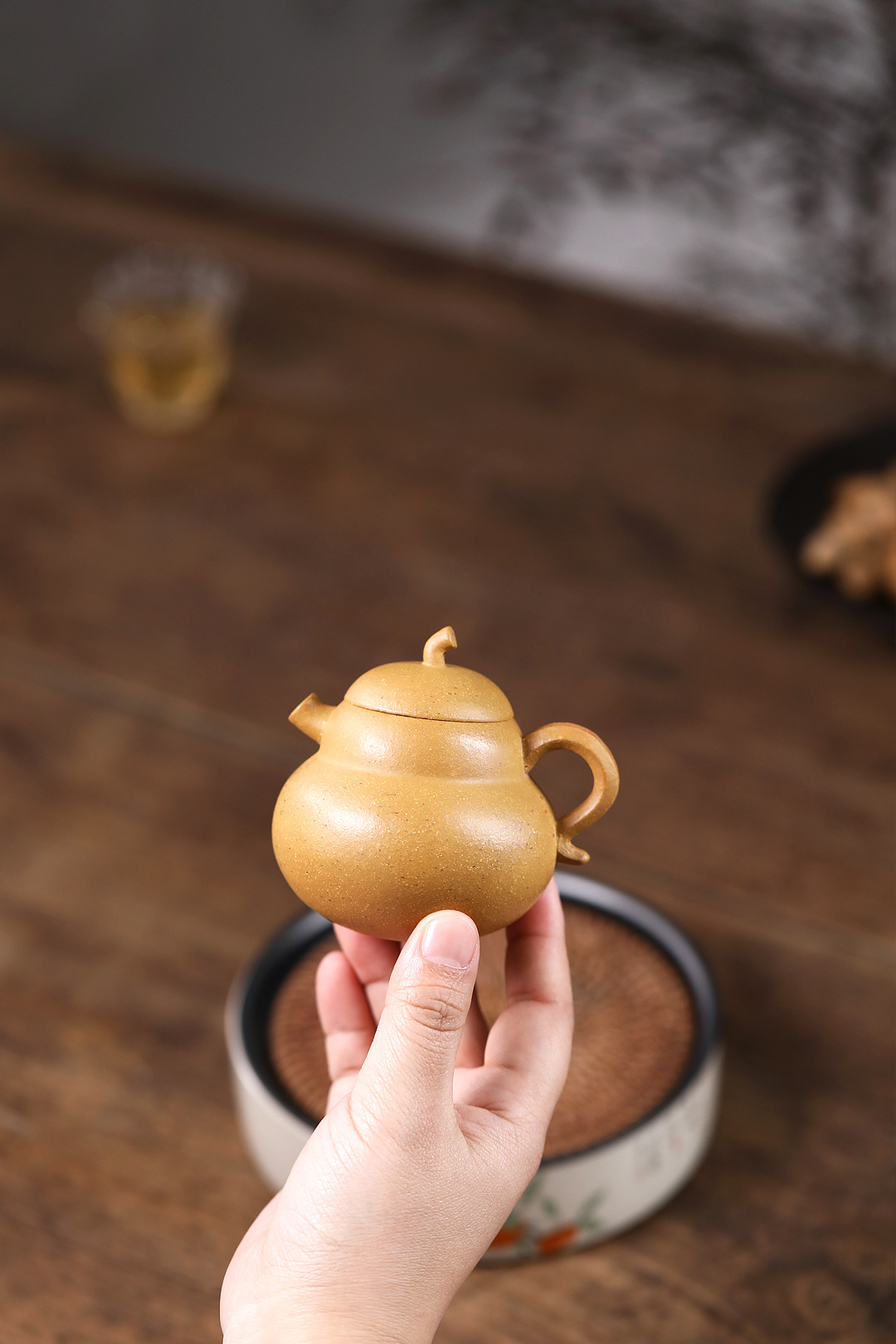 Ấm Tử Sa Nghi Hưng Hồ Lô 120 ml Độc Ẩm (Chi Ma Đoạn Nê)