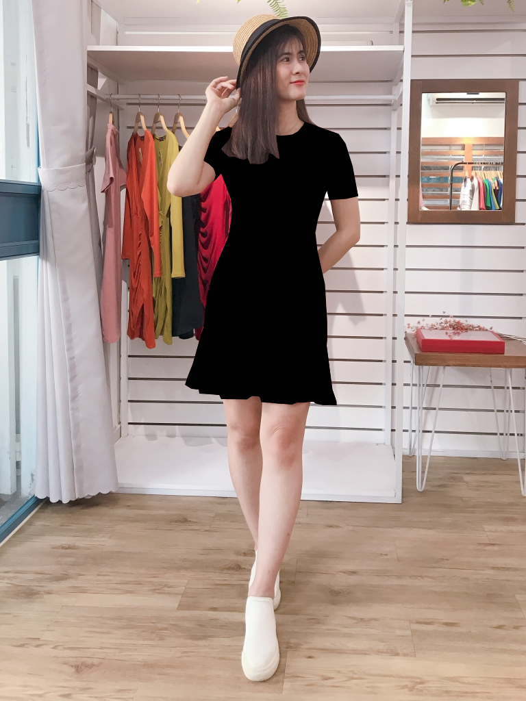 Đầm Body Đuôi Cá Thời Trang, Phong Cách Đơn Giản Dễ Thương