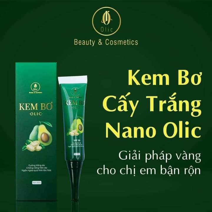 KEM BƠ CẤY TRẮNG NANO OLIC