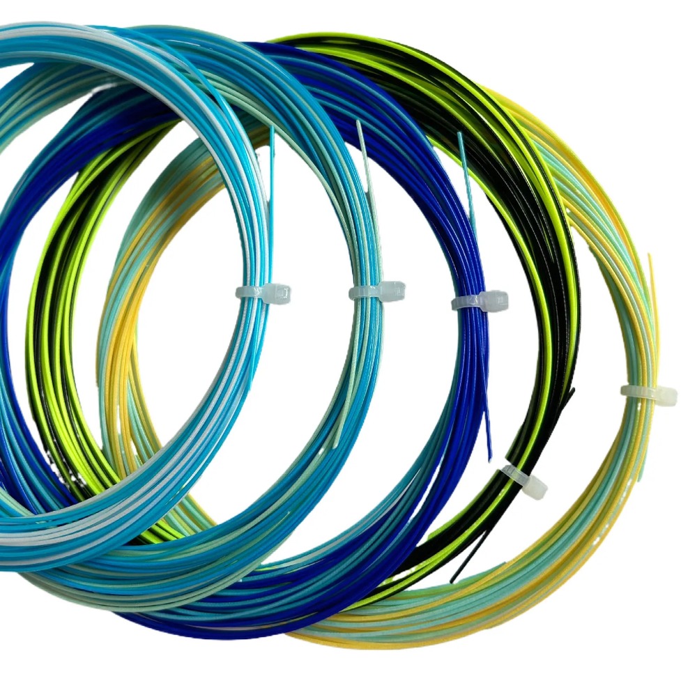 Ball Net Line Elastic Colorful Rainbow Badminton String 0.73mm Assorted ...