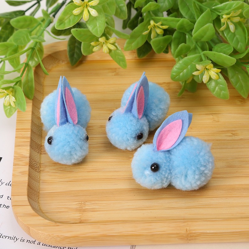 [Ship hỏa tốc 2h] [ ship hỏa tốc 2h] Gấu bông mini thỏ ngọc 5,5cm làm phụ kiện handmade, tóc
