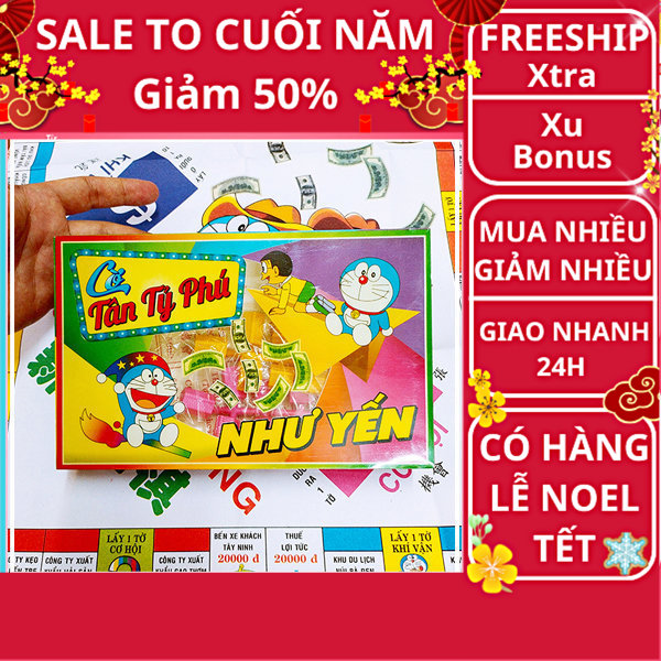 Bộ cờ tỉ phú bằng nhựa-Bộ cờ tỷ phú bằng nhựa-Gía rẻ-Giải trí-Nguyễn Thùy Store