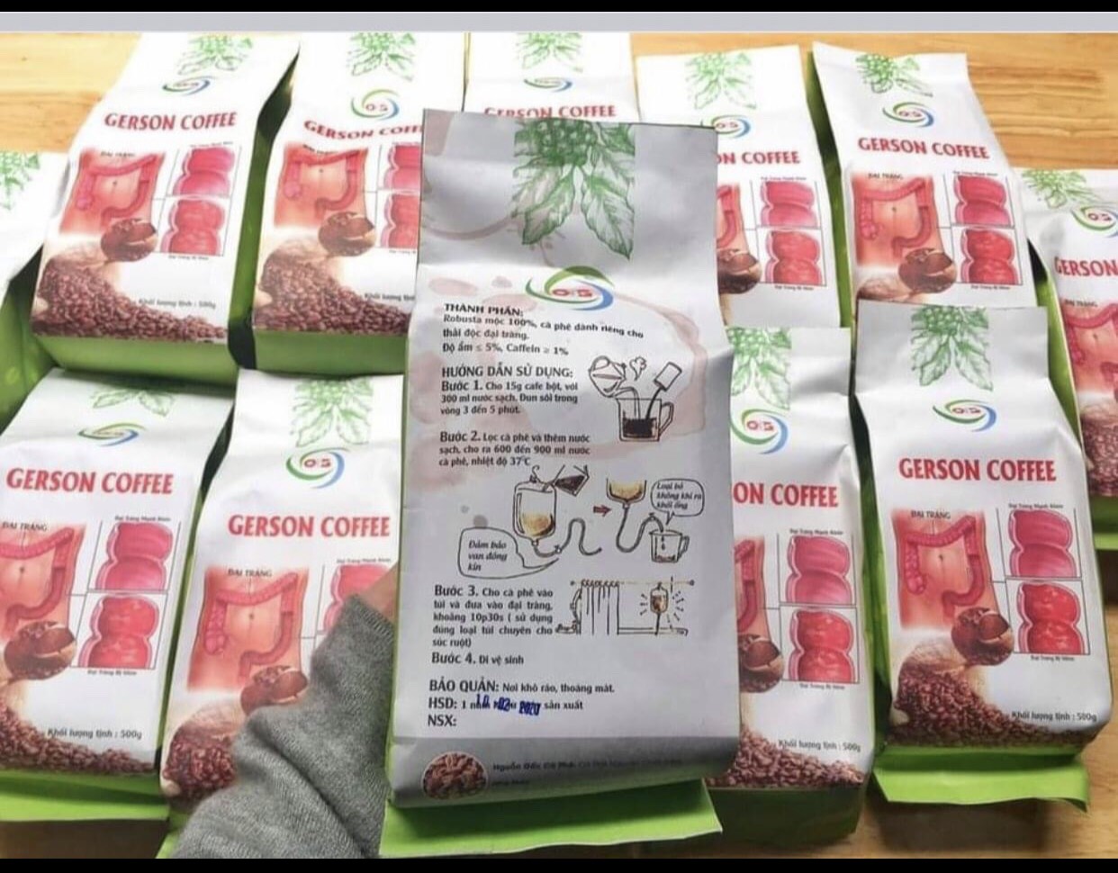 CAFE thải độc đại tràng dạng gói. hữu cơ