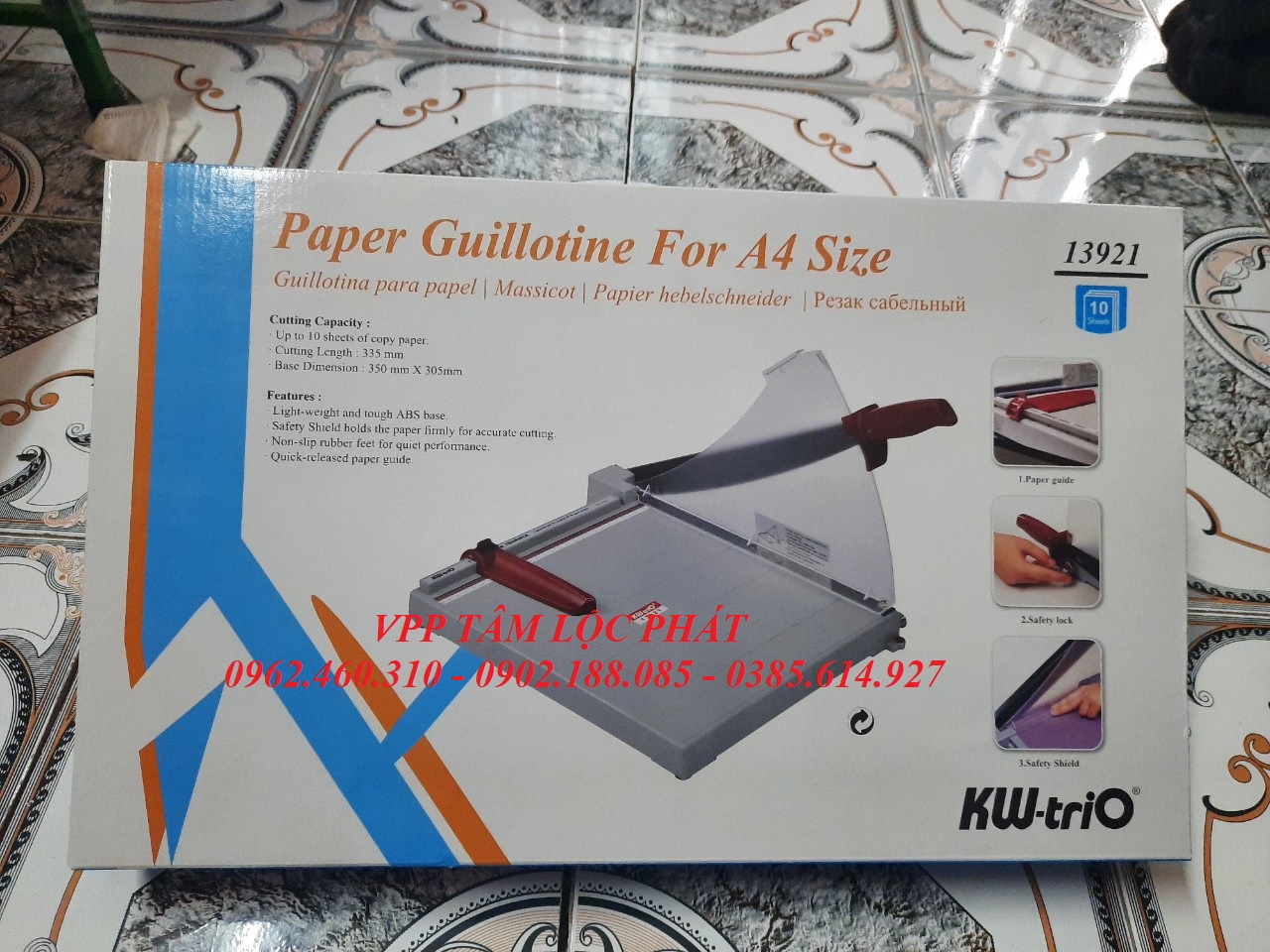 Bàn cắt giấy A4 KW-Trio 3921 (HÀNG CHÍNH HÃNG)