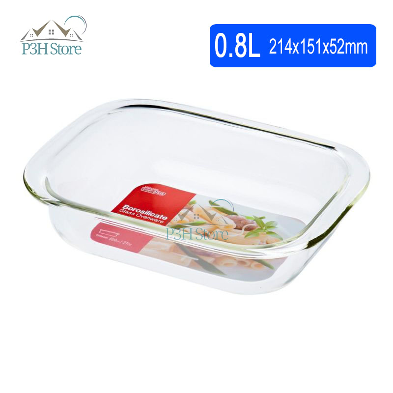 Khay nướng thủy tinh dĩa thủy tinh chịu nhiệt Lock&Lock dùng trong lò nướng trộn salad LLG580 LLG587 LLG582 LLG583 LLG585