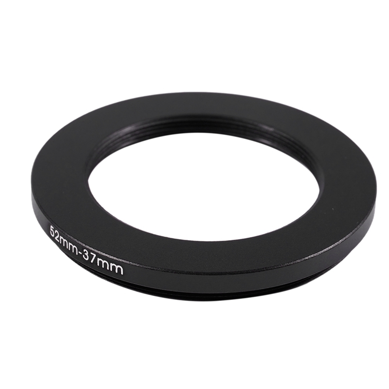 52mm-37mm 52mm to 37mm Black Step Down Ring Adapter for Camera