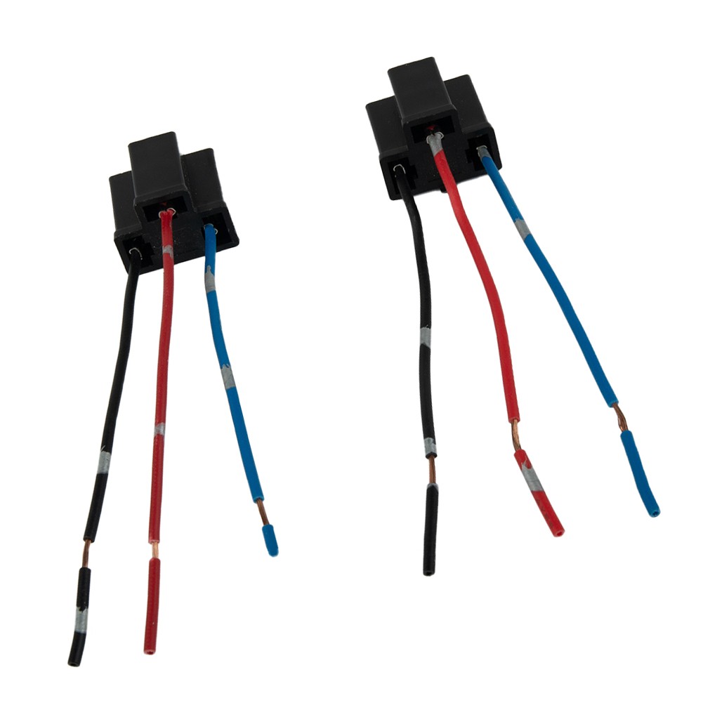 2x H4 Bulb Holder 3 Pin Headlight Connector Plug Replacement Repair H4 Bulb Wire Socket