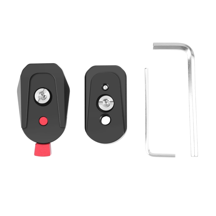 PULUZ Mini Monitor Magic Arm Quick Release Plate (Black) For Magic arm LED light camera camera