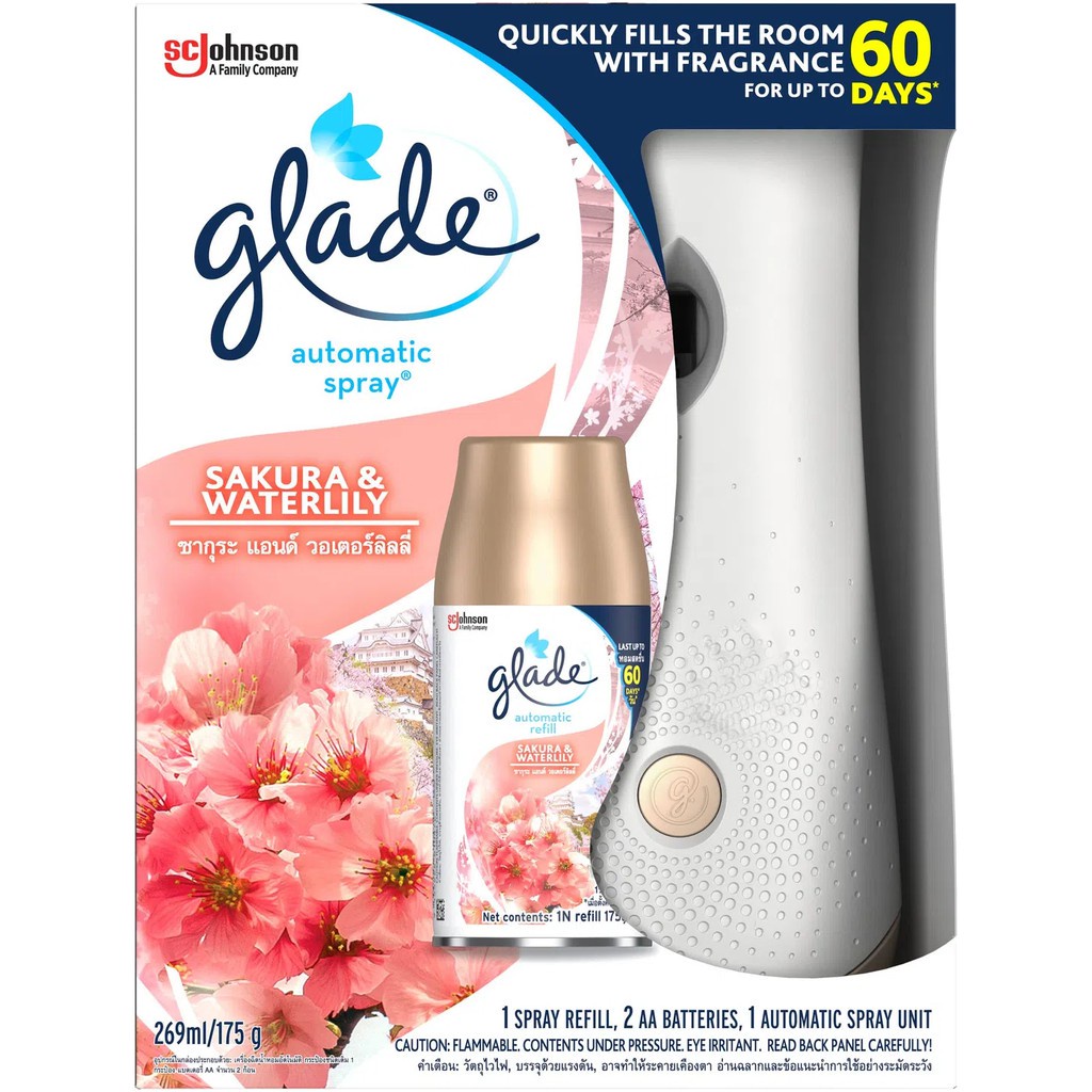 Máy xịt phòng tự động glade 3in1 mẫu mới 2021