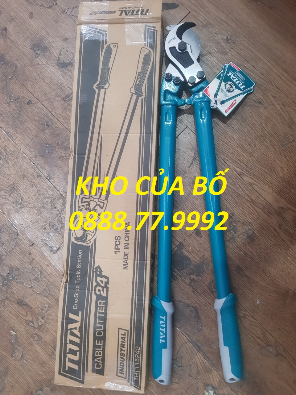 Kềm cắt cáp điện 24inch total tht115242 kích thước: 24 " chất liệu lưỡi dao: 65mn, được sử dụng để cắt cáp đồng và nhôm