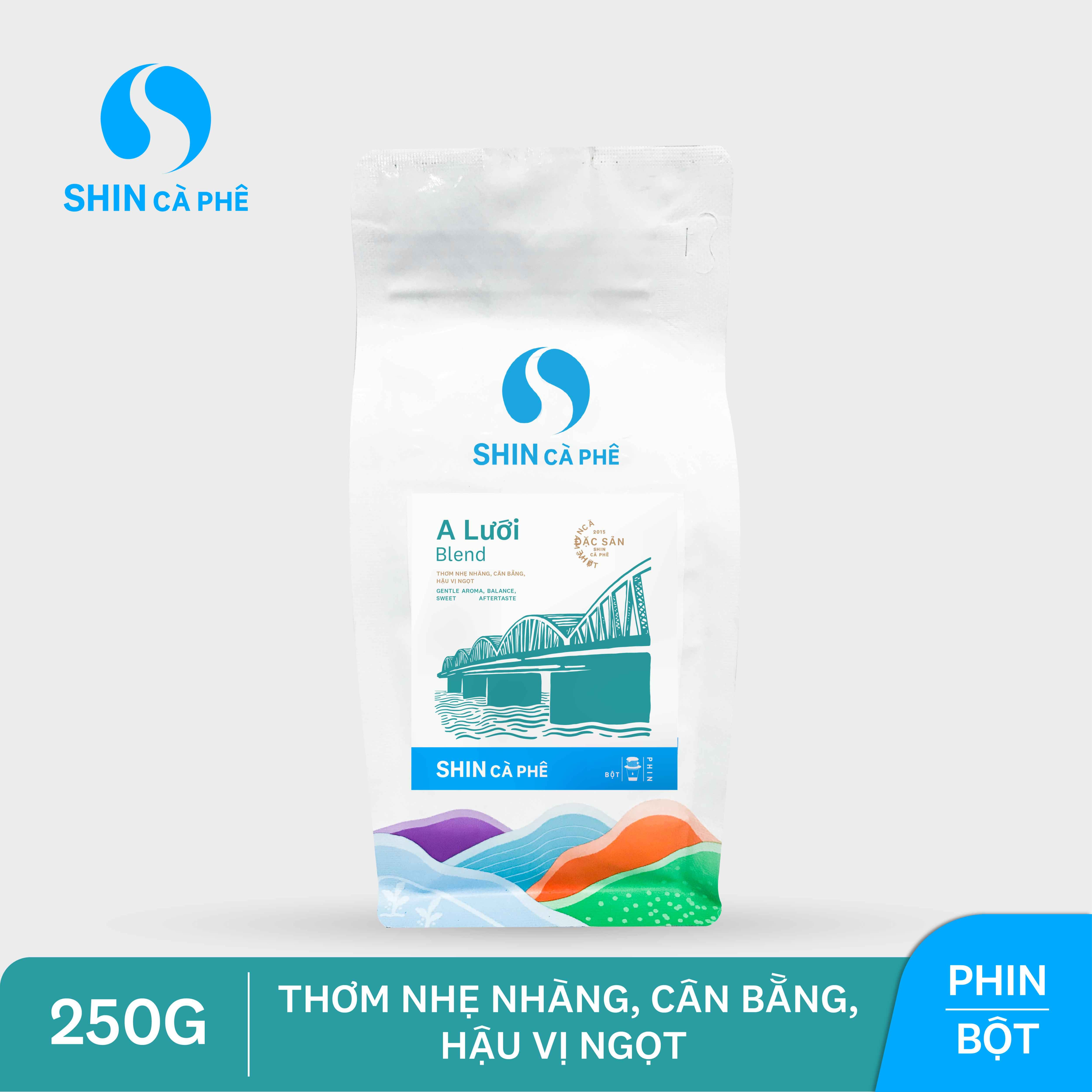 Cà phê đặc sản pha phin SHIN cà phê - A Lưới Blend 250g bột thumbnail