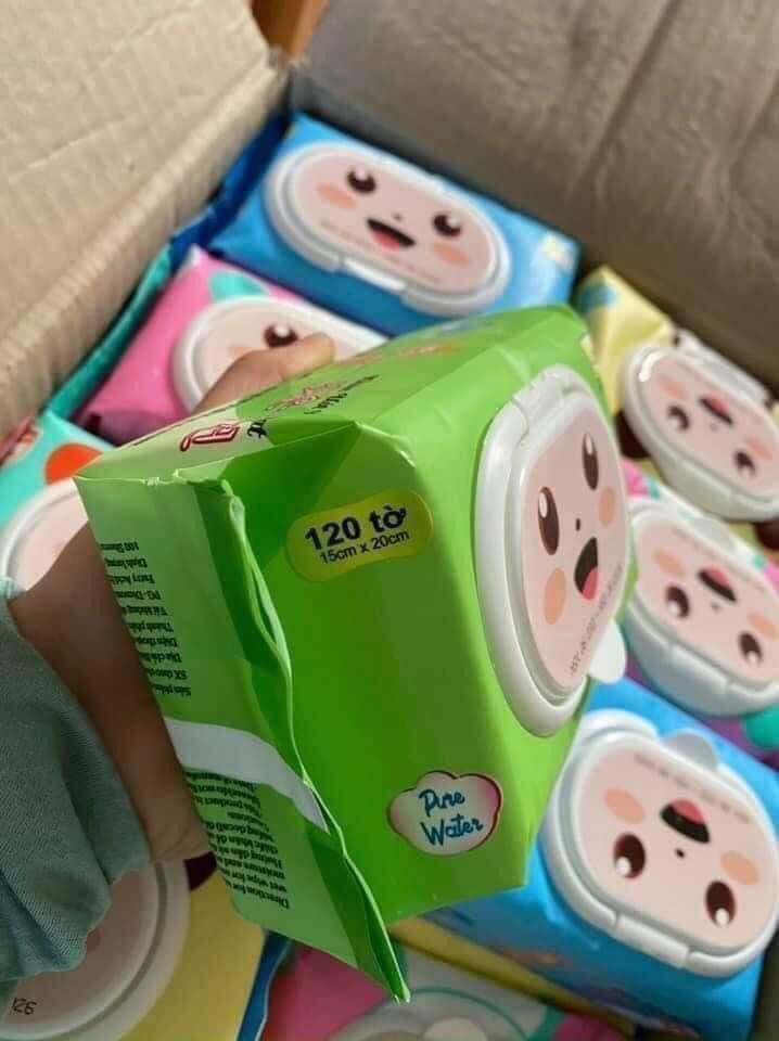 {RẺ VÔ ĐỐI} BỘ 05 GÓI Khăn ướt 100 tờ Bibo PHÚ ĐẠT không mùi dịu nhẹ tự nhiên, an toàn cho da (KHÔNG MÙI)