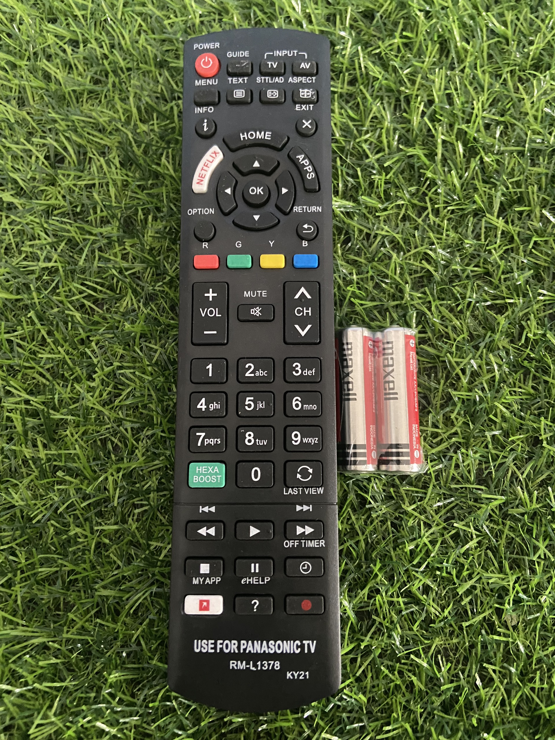 Pana 1378 – Remote điều khiển tivi Panasonic RM-L1378 . Tặng kèm pin 2A MX***