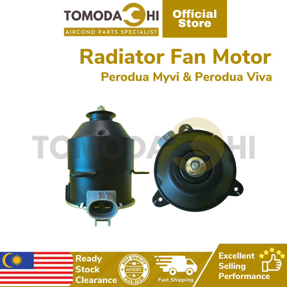 TOMODACHI Car Aircond Radiator Fan Motor, Original Denso, Perodua Myvi ...