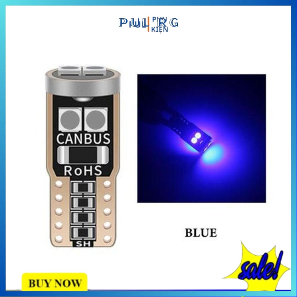 Đèn xi nhan T10 mini cho oto xe máy gắn xi nhan deimi đèn đồng hồ đèn soi biển số...