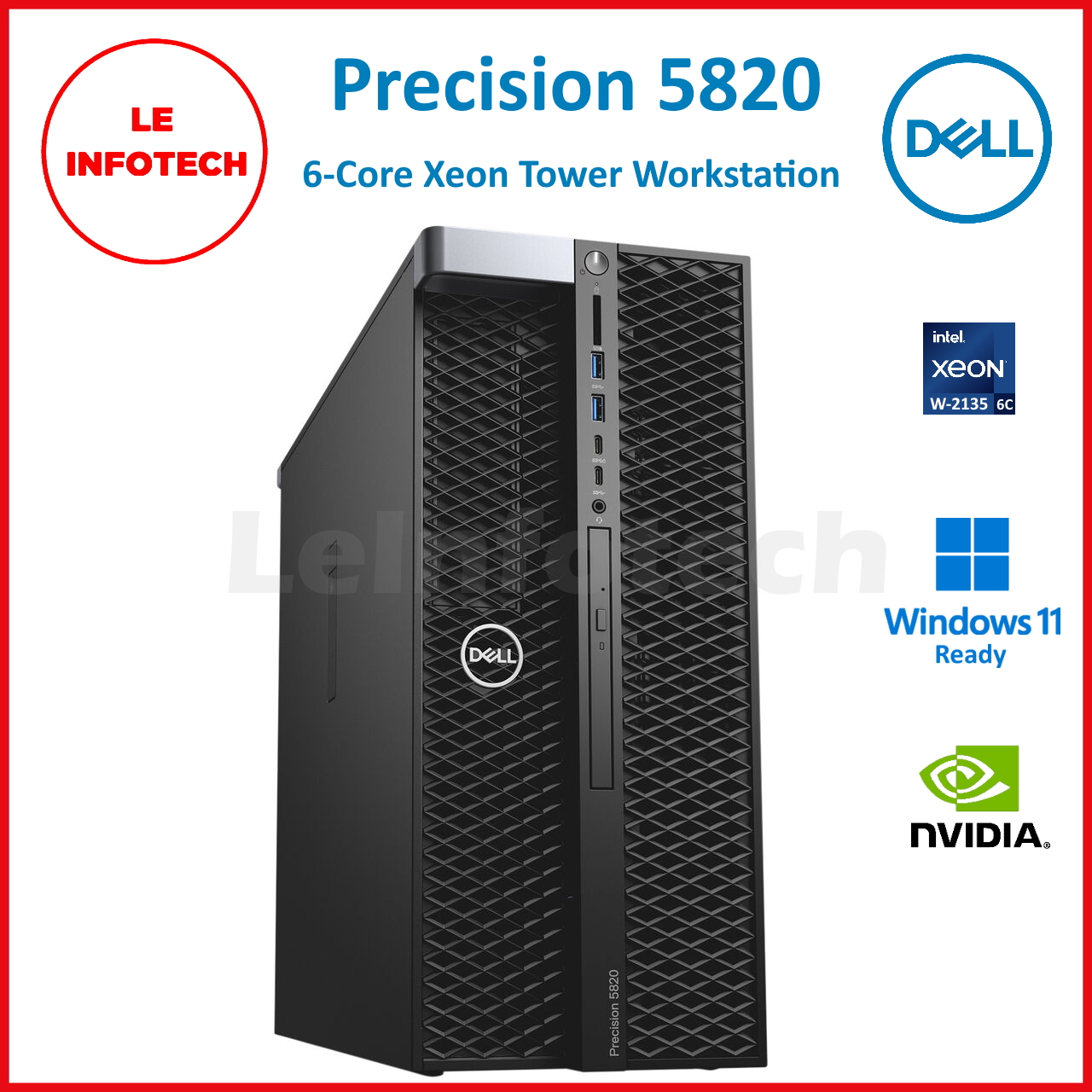 Dell Precision 5820 Tower Workstation 4-Core Intel Xeon W-2125 16
