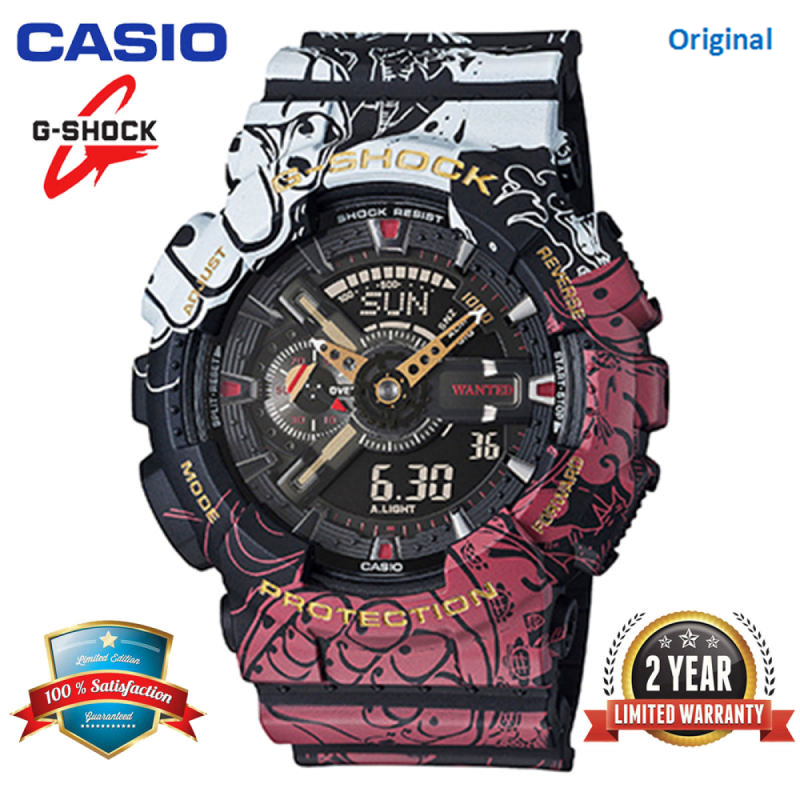 Original G Shock One Piece Ga110 Men Sport Watch Dual Time Display 200m Water Resistant Shockproof And Waterproof World Time Led Auto Light Sports Wrist Watches With 2 Year Warranty Ga 110jop 1a4