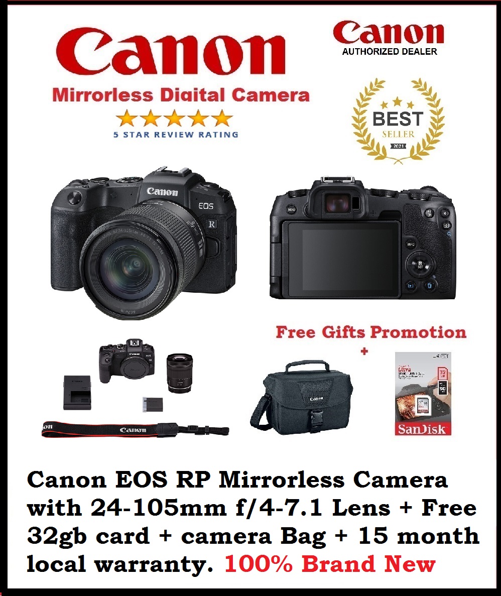 Canon EOS RP Mirrorless Camera with 24-105mm Lens Free