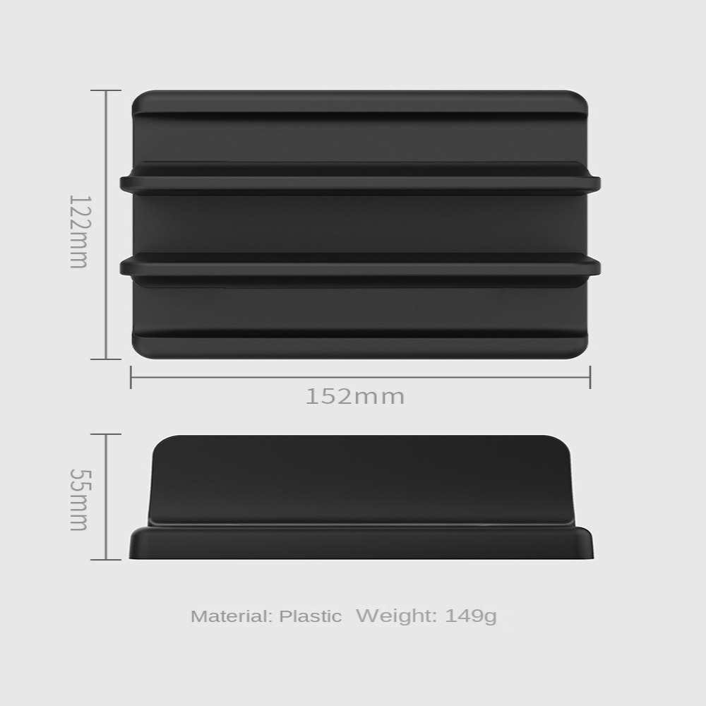 IRCTBV Supplies Space-Saving Plastic Desktop Storage Notebook Stand Computer Bay 3 In 1 Tablet Base Vertical Laptop Holder