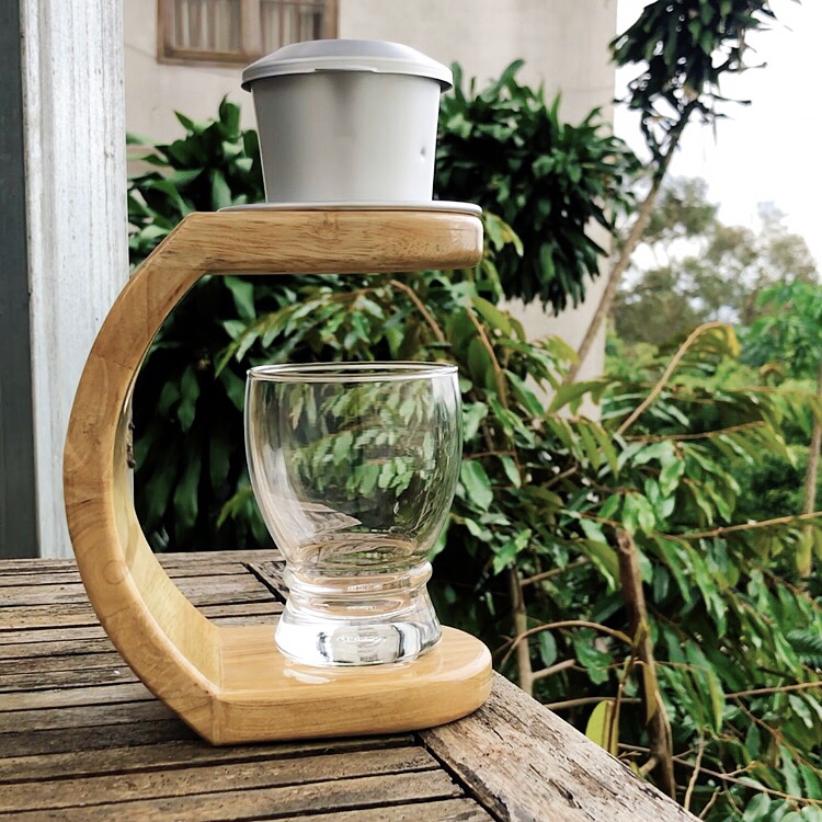 Kệ Giá Đỡ Pha Cà Phê Phin Bằng Gỗ Thủ Công Phong Cách Mộc Độc Đáo.