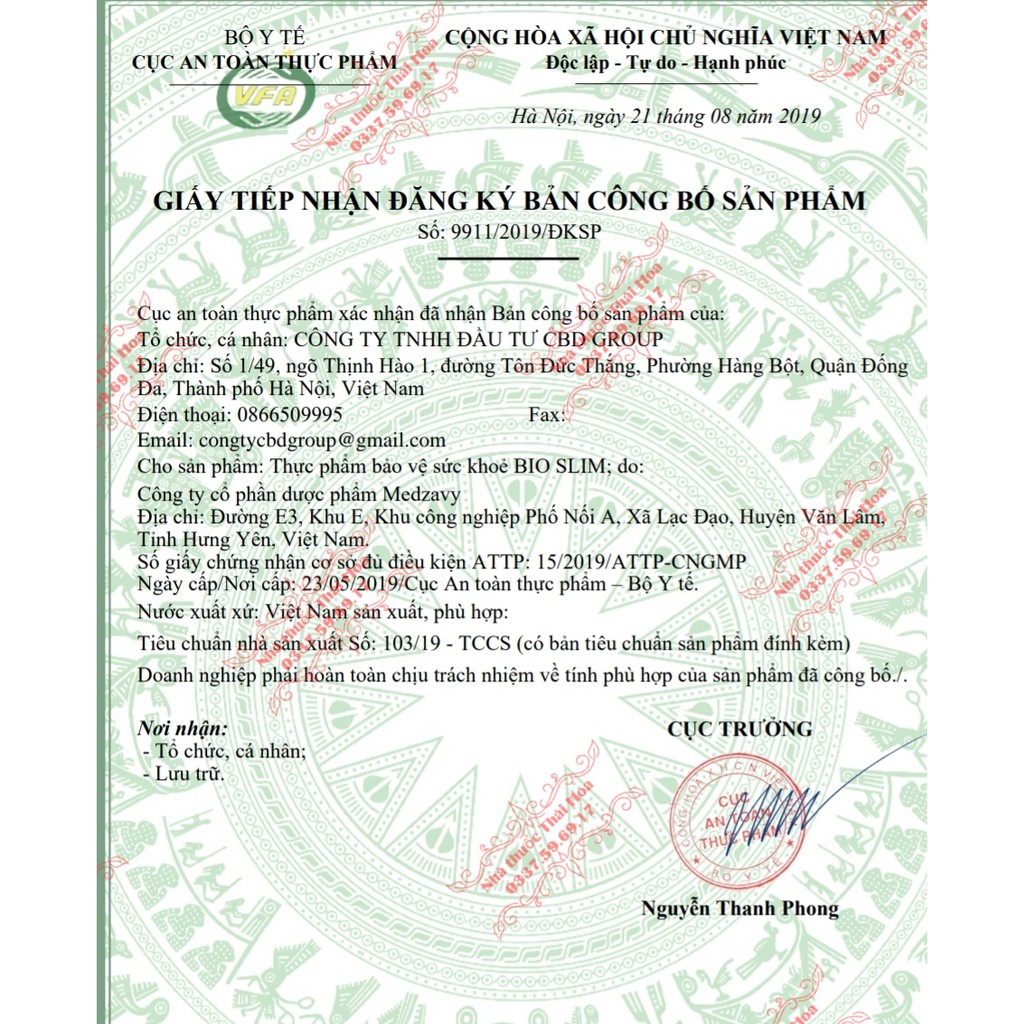Trà Giảm Cân Bảo Tú Lệ Bioslim