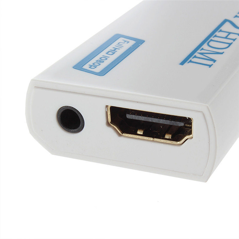 HD Wii To HDMI 1080P/720P Upscaling Converter Adapter Connector With 3.5MM ZHIYU. 