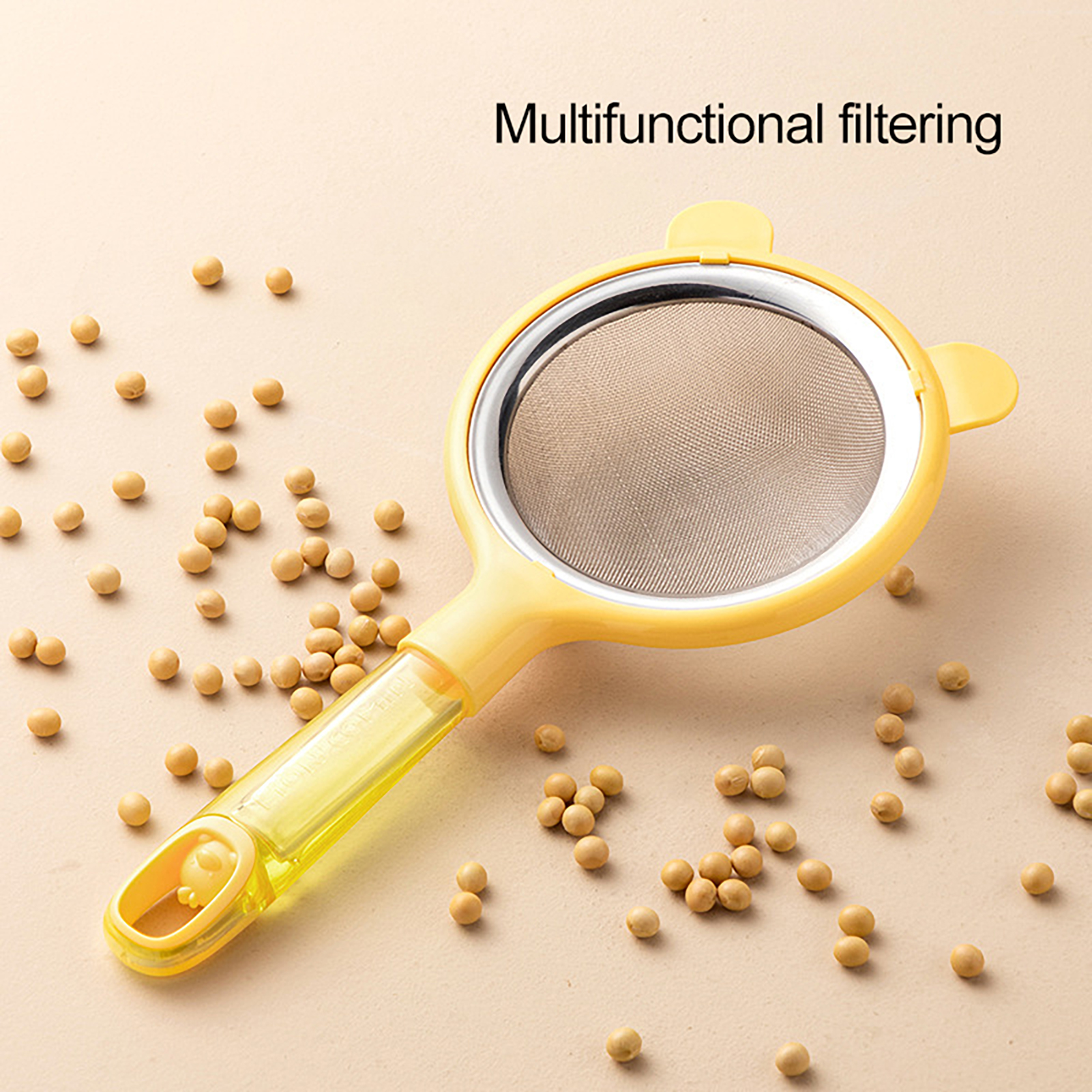 xiaxuannai Mesh Filter Strainer Mesh Strainer with Plastic Handle Versatile Kitchen Strainer with Plastic Handle Ideal for Baking Cooking and Straining Food Grade Flour Sifter Infant Food Colander Coffee Tea
