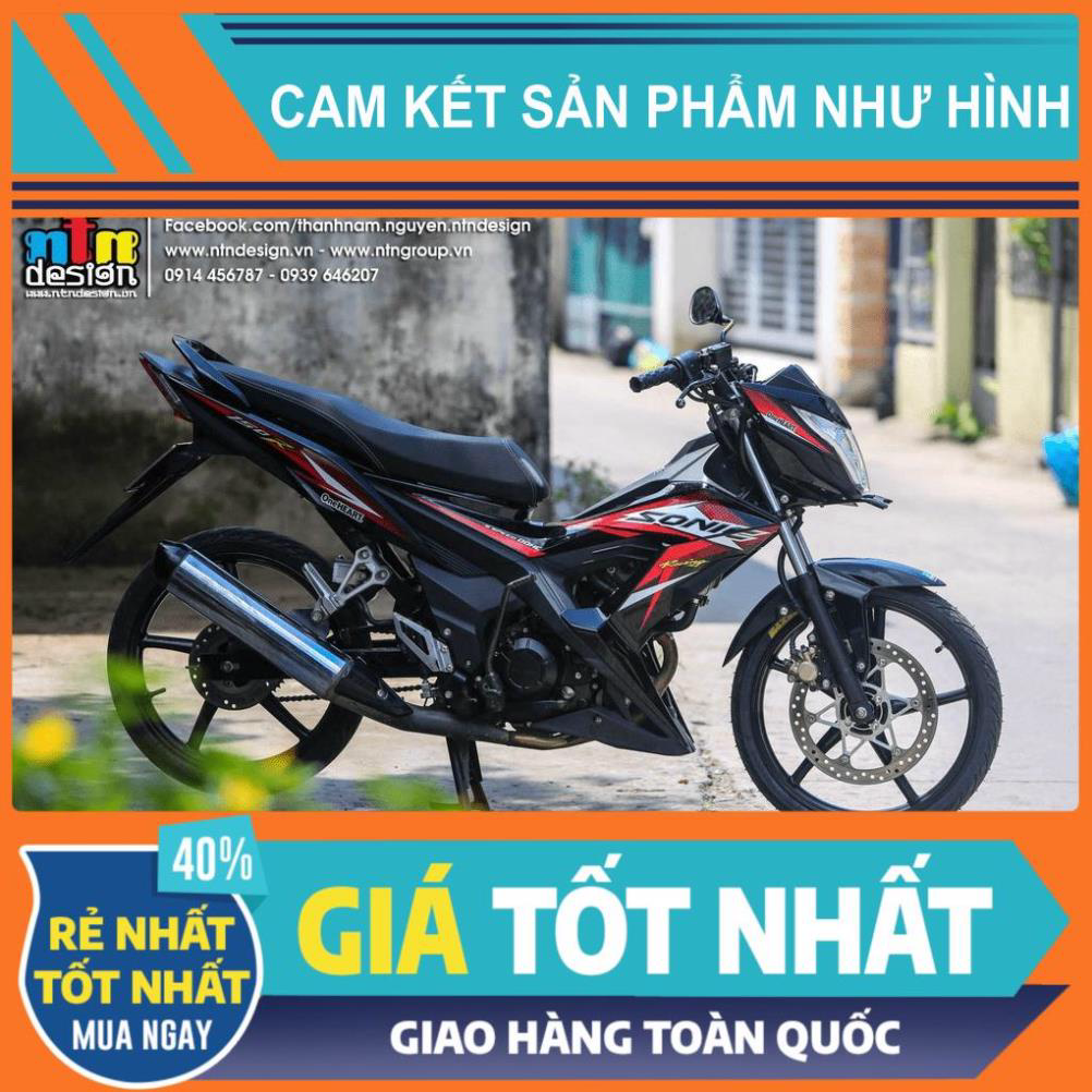 Tem rời sonic 150 - mẫu trắng đỏ đen