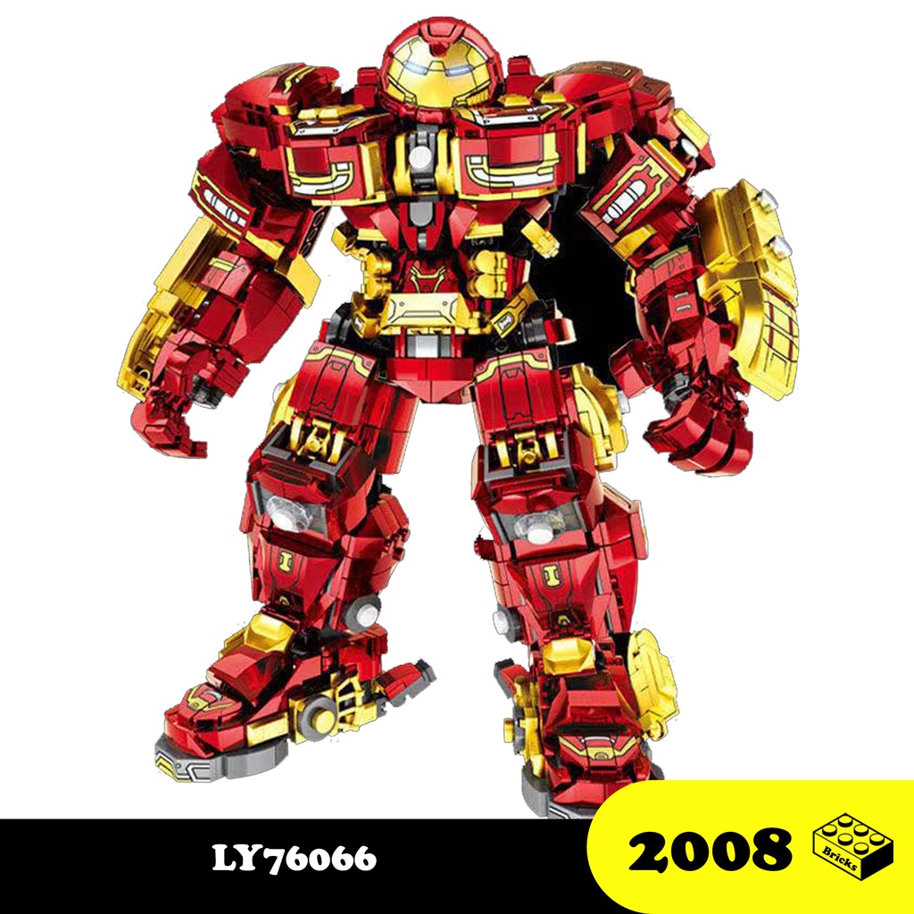 Đồ chơi Lắp ráp Hulkbuster LY 76066, Xếp hình thông minh Superhero Marvel, Mô hình Hulbuster Siêu anh hùng