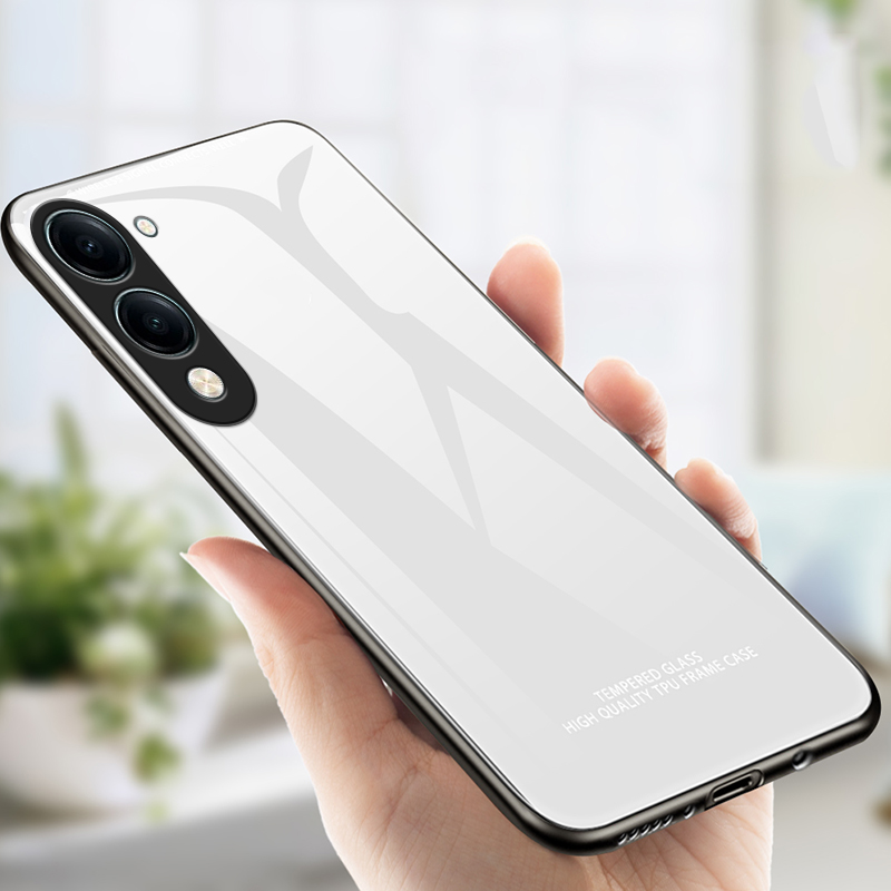 Biruiqu%20For%20VIVO%20Y04/Y19e/Y19%205G%20Shockproof%20Tempered%20Glass%20Back%20Soft%20Silicone%20Edge%20Black%20Case%20Cover%20Casing%20-%20Image%209