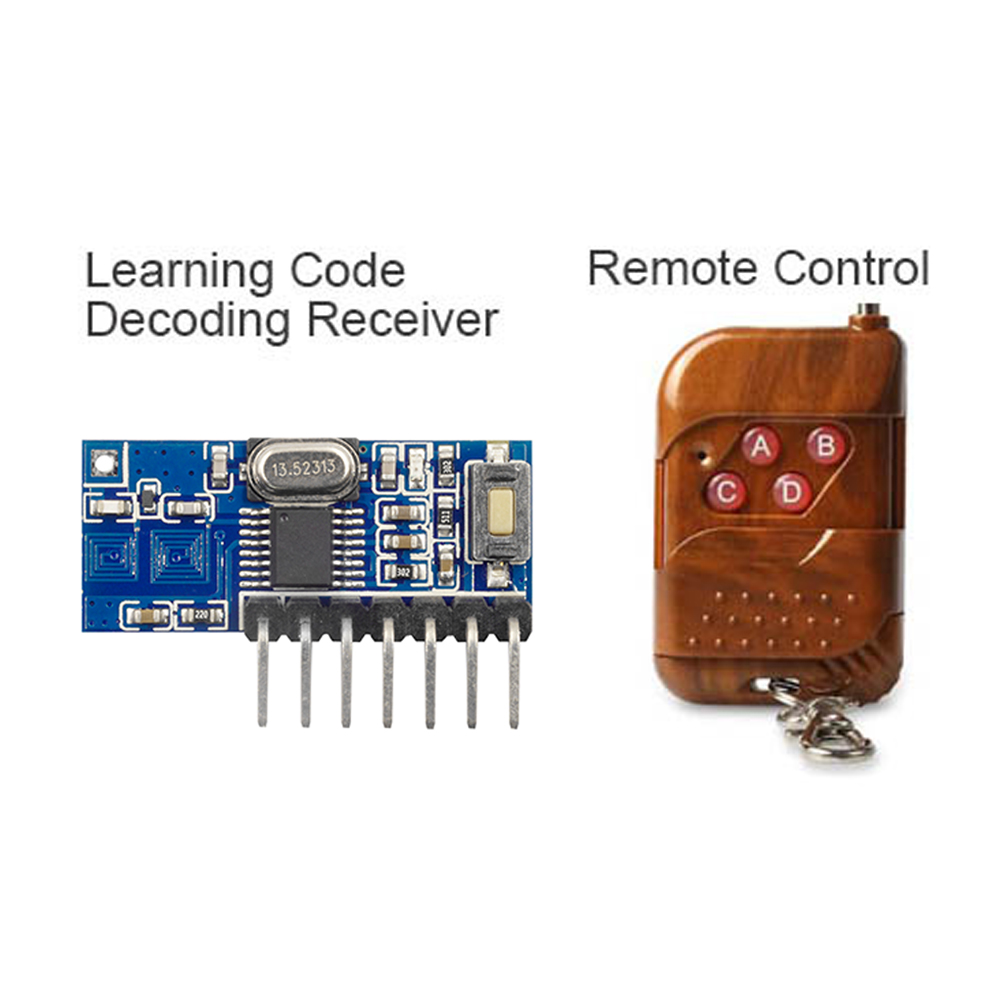 433mhz Rf Relay Module Wireless 4 Ch Output With Learning Button And ...