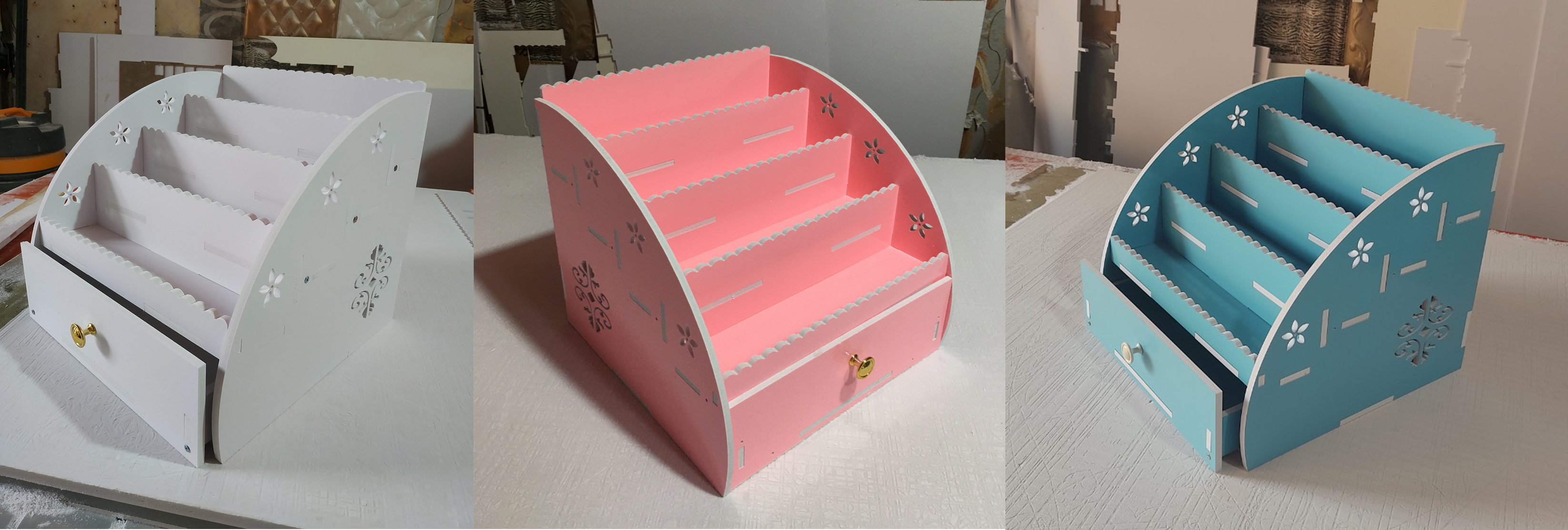 [Siêu rẻ] Kệ đựng sơn Nail có ngăn kéo
