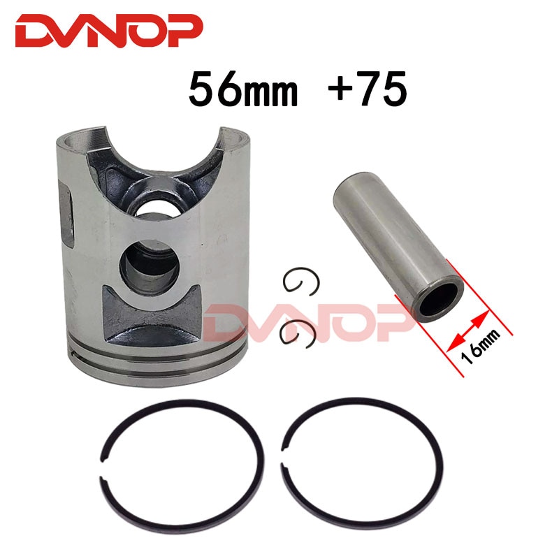 {：”》 motorcycle dt125 piston ring piston diameter 56mm 56.25mm 56.5mm piston pin 16mm for yamaha 125cc dt 125 std +25 +50 +75 +100