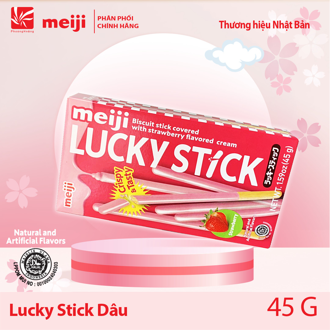 [ BÁNH QUE MEIJI ] Lucky Stick 45g 3 vị