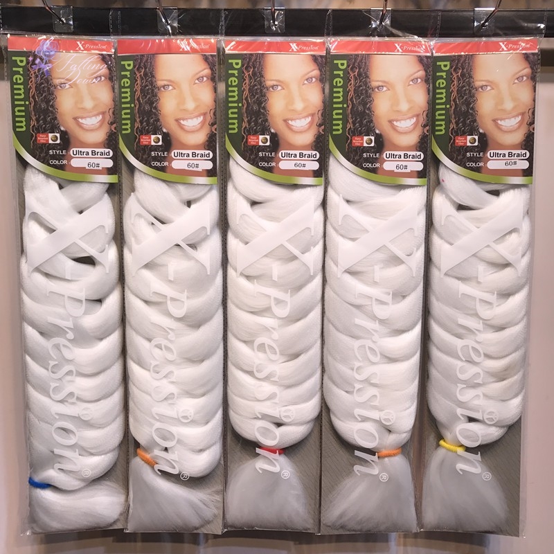 Falling Down 82Inch 165g Xpression Braids Hair Extension Expression Twist Jumbo Braid Long Pre Stretched Crochet Braiding Hair for Women